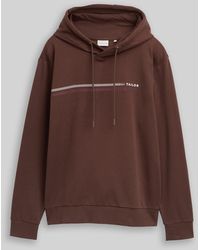 Tom Tailor - Hoodie Sweatshirt mit Logo-Print - Lyst