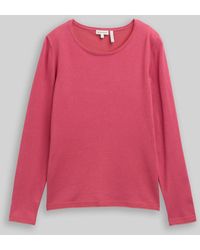 Tom Tailor - Basic Strickpullover mit Rundhalsausschnitt - Lyst