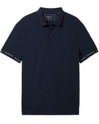 Tom Tailor - DENIM Poloshirt mit Ärmeldetail - Lyst