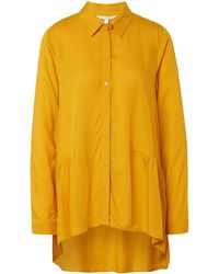 Tom Tailor DENIM Long-Bluse im Loose Fit - Gelb