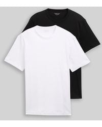 Tom Tailor - T-Shirts aus Baumwolle mit Logo-Print im 2er-Pack - Lyst