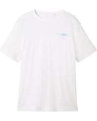 Tom Tailor - T-Shirt mit Logo Print - Lyst