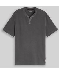 Tom Tailor - Henley T-Shirt mit Waffelstruktur - Lyst