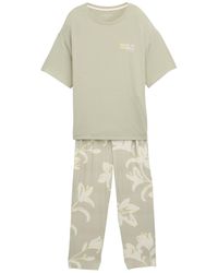 Tom Tailor - Pyjama-Set mit Allover-Print - Lyst