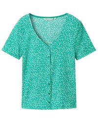 Tom Tailor - DENIM T-Shirt mit Allover Print - Lyst
