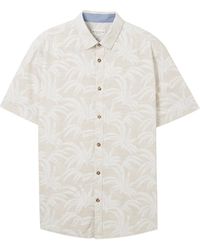 Tom Tailor - Kurzarmhemd mit Print - Lyst