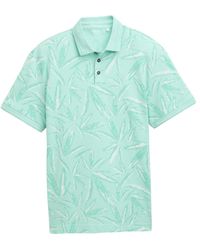 Tom Tailor - Piqué Poloshirt mit Palmen-Print - Lyst