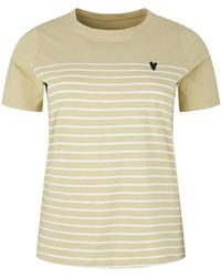 Tom Tailor Plus - Gestreiftes T-Shirt aus Bio-Baumwolle‎ - Grün