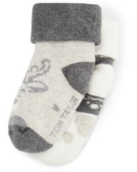 Tom Tailor Kinder Zweierpack Babysocken mit Plüsch - Grau