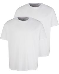 Tom Tailor Doppelpack Basic T-Shirts - Weiß