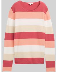 Tom Tailor - Strickpullover mit Rundhalsausschnitt - Lyst