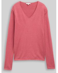 Tom Tailor - Pullover mit V-Ausschnitt - Lyst