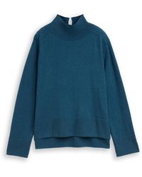 Tom Tailor - Strickpullover mit Stehkragen - Lyst
