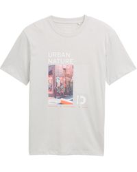 Tom Tailor - DENIM T-Shirt mit Foto-Print - Lyst