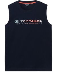 Tom Tailor - Tanktop mit Logo Print - Lyst