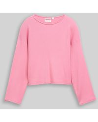 Tom Tailor - Mädchen Cropped Strickpullover mit gerollten Saumkanten - Lyst