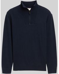 Tom Tailor - DENIM Troyer Strickpullover aus Baumwolle - Lyst