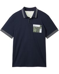 Tom Tailor - Jersey Poloshirt mit Print - Lyst