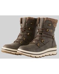 Tom Tailor - Wasserfeste Stiefel mit Material-Mix - Lyst