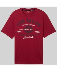 Tom Tailor - Plus Size - T-Shirt mit Logo Print - Lyst