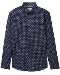 Tom Tailor - DENIM Slim Fit Hemd mit Print - Lyst