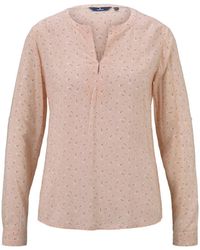 Tom Tailor Gemusterte Bluse - Rot