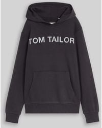 Tom Tailor - Jungen Hoodie Sweatshirt mit Logo-Print - Lyst