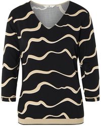 Tom Tailor Gemusterte Bluse - Schwarz