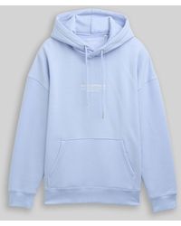 Tom Tailor - DENIM Relaxed Hoodie Sweatshirt mit Logo-Print - Lyst
