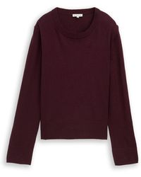 Tom Tailor - Strickpullover mit Rundhalsausschnitt - Lyst