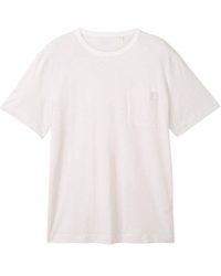 Tom Tailor - T-Shirt mit Brusttasche - Lyst