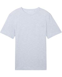 Tom Tailor - T-Shirt in Melange Optik - Lyst