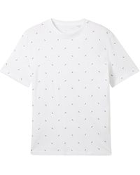 Tom Tailor - DENIM T-Shirt mit Allover Print - Lyst