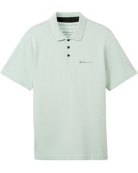 Tom Tailor - DENIM Relaxed Poloshirt mit Logo Print - Lyst