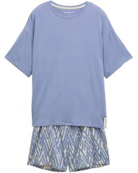 Tom Tailor - Pyjama-Set mit Allover-Print - Lyst