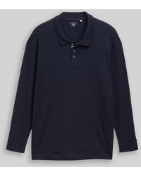 Tom Tailor - Plus Size - Langarm Poloshirt mit Waffelstruktur - Lyst