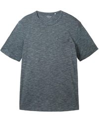 Tom Tailor - T-Shirt in Melange Optik - Lyst