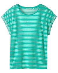 Tom Tailor - DENIM T-Shirt mit Streifenmuster - Lyst