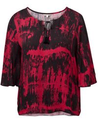 Tom Tailor DENIM Bluse im Tie-Dye Look - Rot