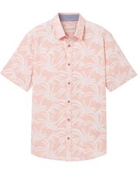 Tom Tailor - Kurzarmhemd mit Print - Lyst