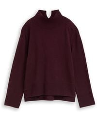 Tom Tailor - Strickpullover mit Stehkragen - Lyst