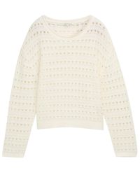 Tom Tailor - DENIM Relaxed Fit Strickpullover mit Lochmuster - Lyst