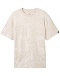 Tom Tailor - DENIM T-Shirt aus Jacquard - Lyst