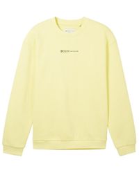 Tom Tailor - DENIM Sweatshirt mit Bio-Baumwolle - Lyst