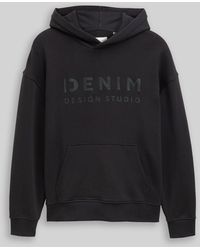 Tom Tailor - DENIM Relaxed Fit Hoodie Sweatshirt mit Print - Lyst