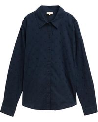 Tom Tailor - DENIM Bluse mit gepunkteter Struktur - Lyst