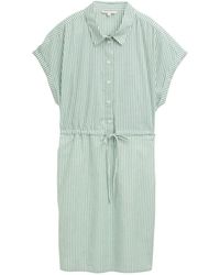 Tom Tailor - DENIM Mini-Blusenkleid mit Streifenmuster - Lyst