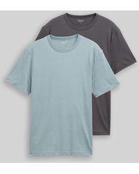 Tom Tailor - T-Shirts aus Baumwolle mit Logo-Print im 2er-Pack - Lyst