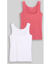 Tom Tailor - Basic Top im 2er-Pack - Lyst
