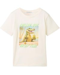 Tom Tailor - Jungen Print T-Shirt mit Bio-Baumwolle - Lyst